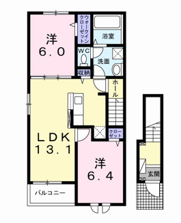 【間取り】 | ラルーチェ川島