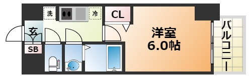 プレサンス神戸元町ベルシオンの間取り