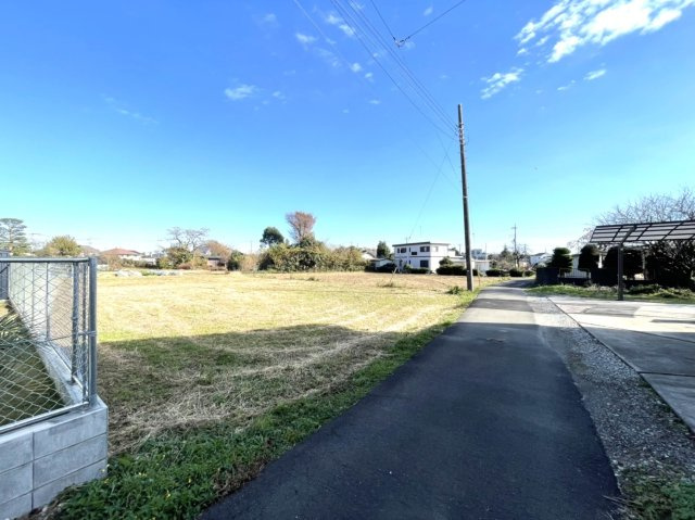 敷地面積７９坪　売地　川越市増形の前面道路含む現地写真