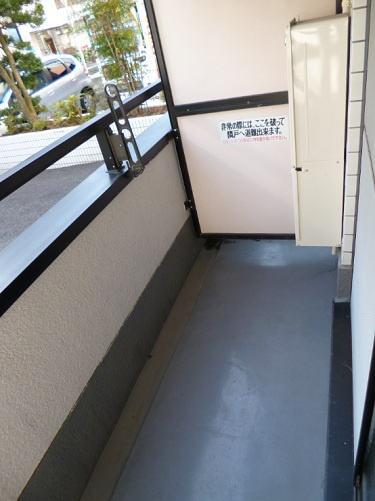 アセンズシティ２のバルコニー