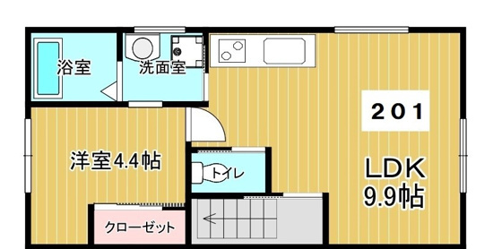 パティオ王ヶ崎の間取り