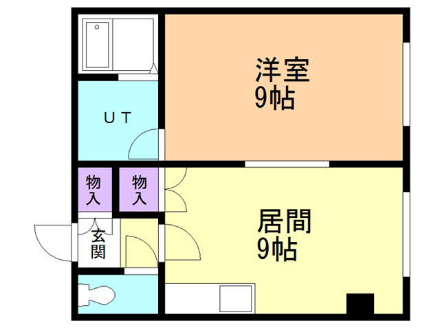 コーポ風見鶏の間取り