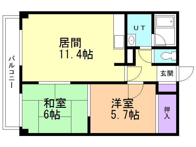 moff  WAKAKUSAの間取り
