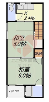 【間取り】 | 堺市西区浜寺諏訪森町東1丁貸家