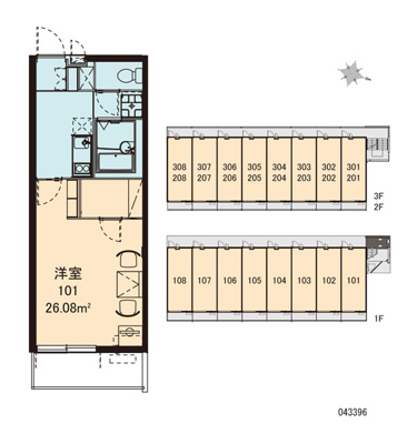 【区画図】 | ルームス北越