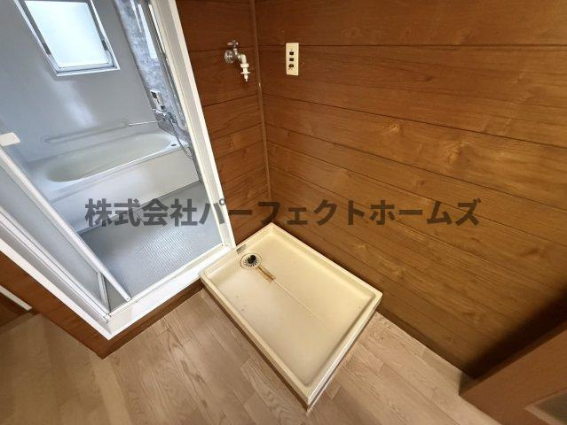 三井団地A93棟の設備|洗濯機置場です