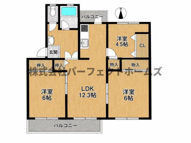 三井団地A93棟の間取り