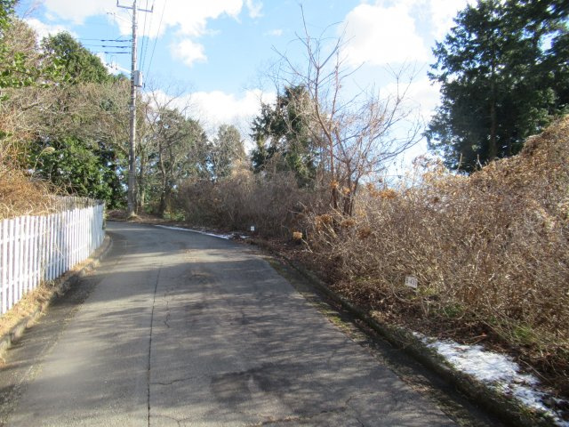 伊豆富士見ニュータウン別荘地①の前面道路含む現地写真