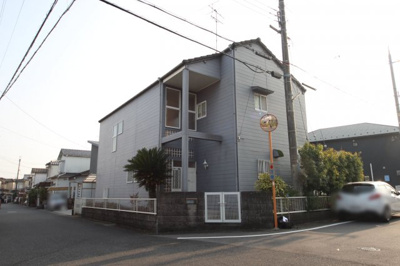 【外観】 | 大津市雄琴5丁目14-16　中古戸建 | 角地の立地が確認頂ける外観