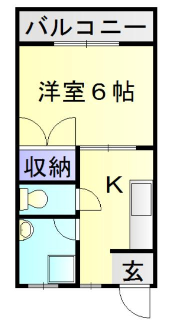 甲斐コーポの間取り
