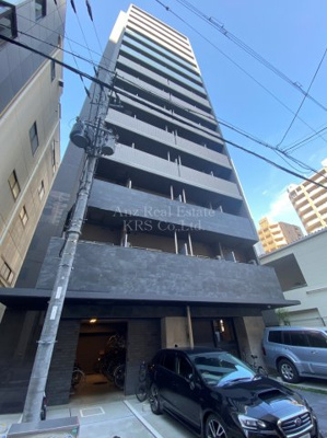 【外観】 | ファーストステージ江戸堀パークサイド | 閑静な街に佇む、凛とした外観のマンションです☆