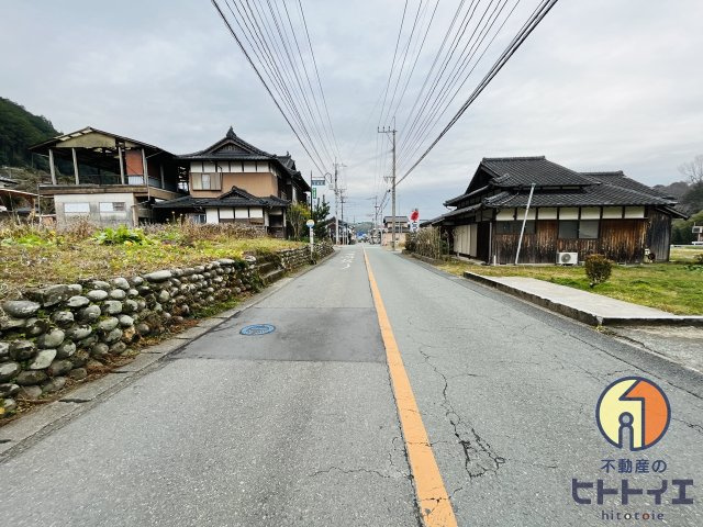 八女市上陽町北川内土地の前面道路含む現地写真