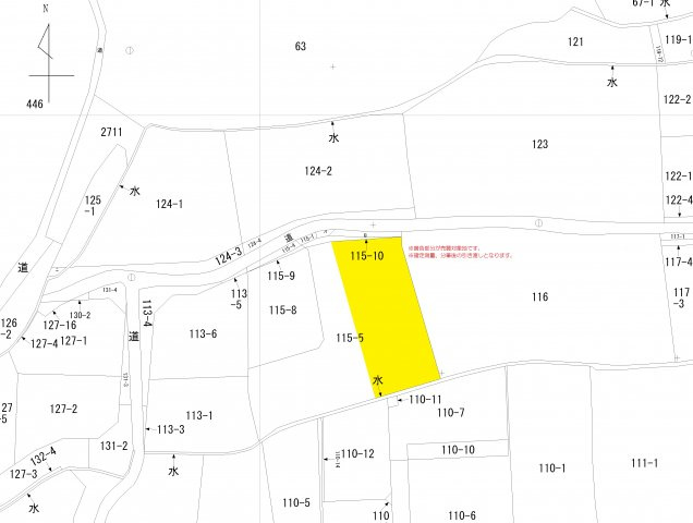 広川町広川土地の区画図