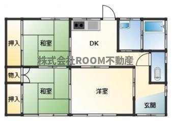 中原貸家の間取り