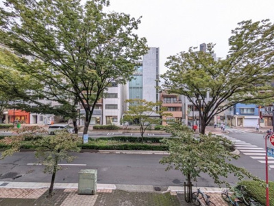 早大通りが見えます♪見晴らしがよいです。