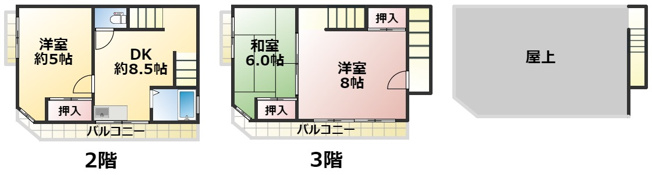 【間取り】 | コインランドリー38長柄中ビル