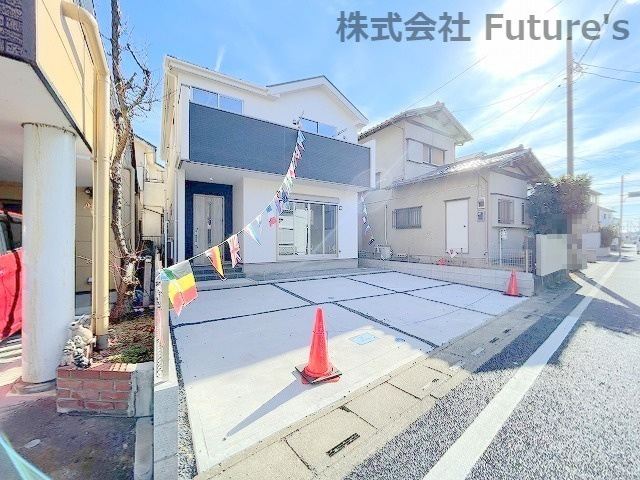 三郷市早稲田7丁目　新築戸建　全1棟の外観|土地面積40坪！早稲田エリア・新築戸建・全1棟！是非一度内覧にお越しくださいませ！