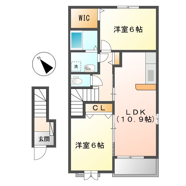 ウインダム　ガーデンⅠＢの間取り