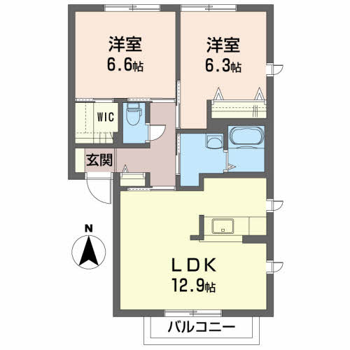 シャーメゾン藤の間取り