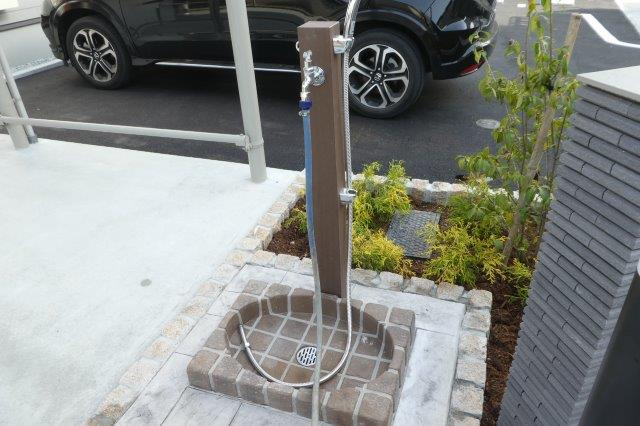 倉敷市上東のアパートのその他共用部分|ペット用足洗い場