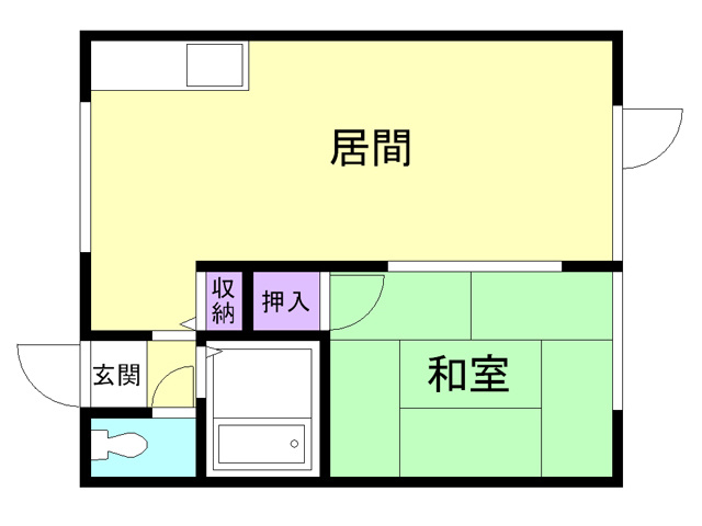 ハイツ中松の間取り