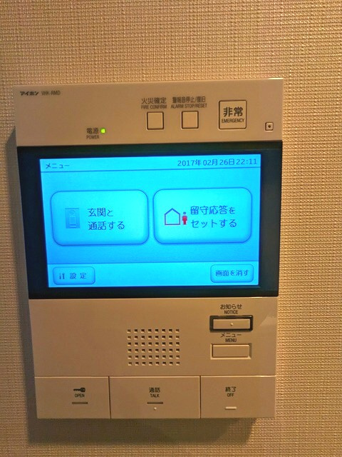 テラス浅草橋のセキュリティ|留守対応機能付きTVモニター付インターホンセキュリティです