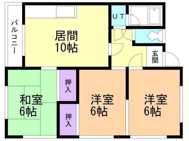 中央ハイツの間取り