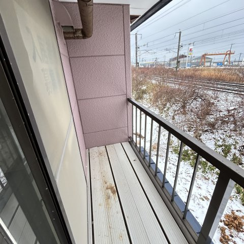 中央ハイツのバルコニー