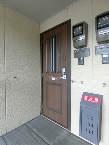 グリーンスクエアA棟の玄関