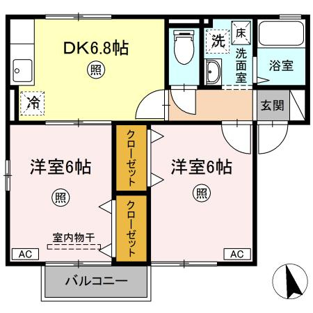 グリーンスクエアA棟の間取り