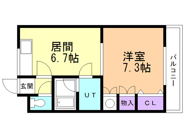 ハイツグリンサイドⅢの間取り