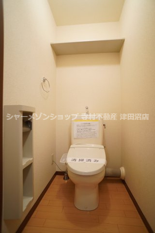フラットフィールドのトイレ