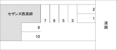 【区画図】 | セザンヌ西高師