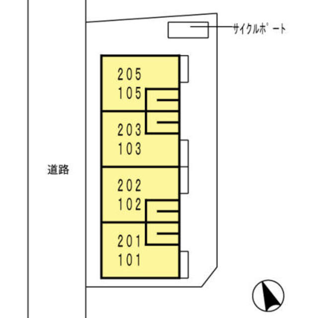 第3コスモスヴィラの区画図