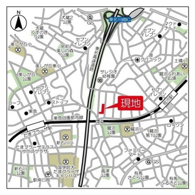 【地図】 | コンフォリア鷺沼三丁目
