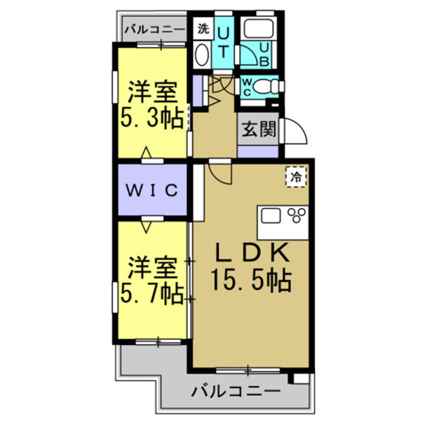 ハイツアボカドの間取り