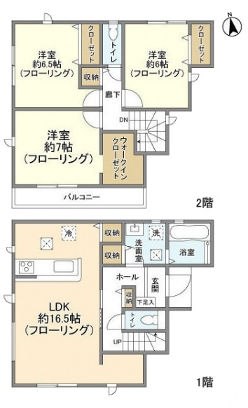 Kolet新河岸の間取り