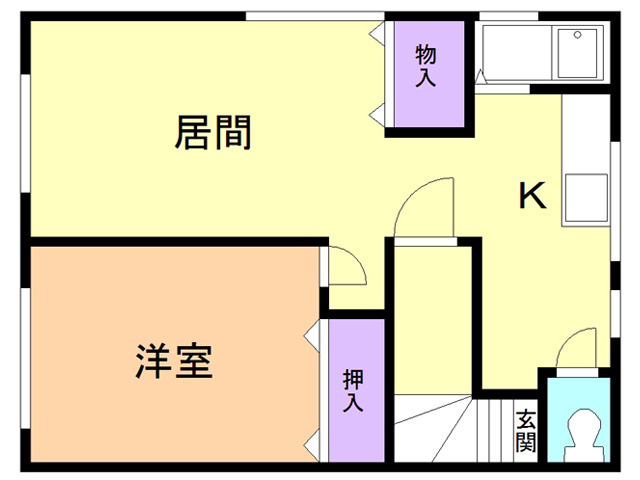 志渡アパートの間取り
