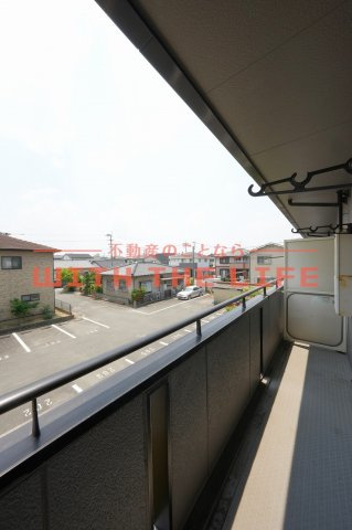 レイクヒルKASA【10,000円キャッシュバック対象物件】のバルコニー|陽当たり良好なバルコニーです