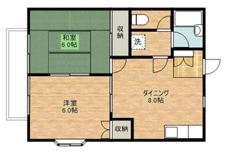 【間取り】 | リバーサイド今泉