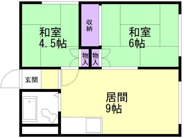 仙石マンションの間取り