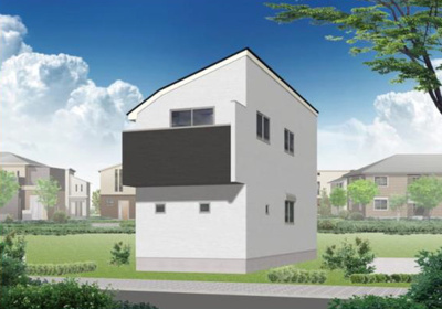 【外観パース】 | 名東区よもぎ台 全2棟　＜仲介手数料無料＞蓬莱小・平和が丘中　新築一戸建て
