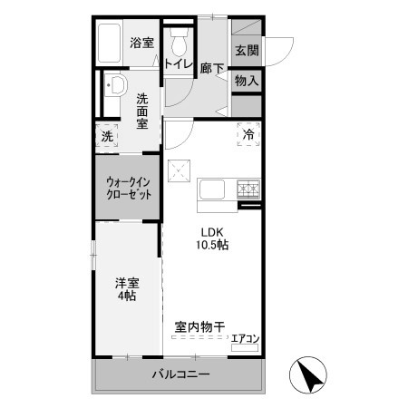 【間取り】 | オペラハウス上大島 B