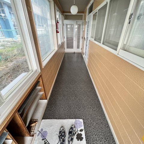 山田ハイツのバルコニー