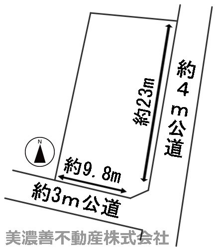 ６０１８１　揖斐郡大野町桜大門土地の区画図