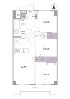 【間取り】 | トーカンマンション大島B棟