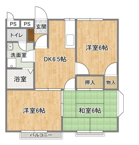 グリーンズホリデイAの間取り