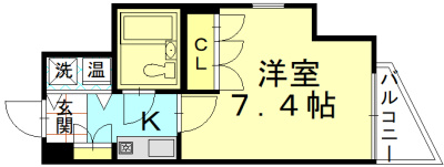 アクシルコート京都二条EASTの間取り
