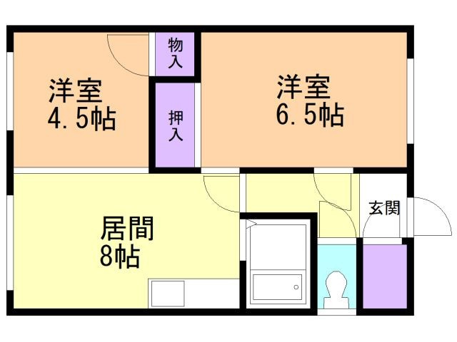 上山アパートの間取り