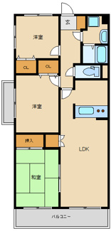【間取り】 | ベルデュール鷺沼 | 間取り図